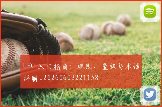UFC 入门指南:规则、量级与术语详解_20260603221158